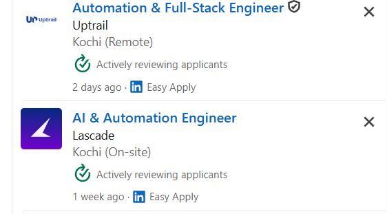 AI Automation with n8n & Make.com internship jobs in Coimbatore