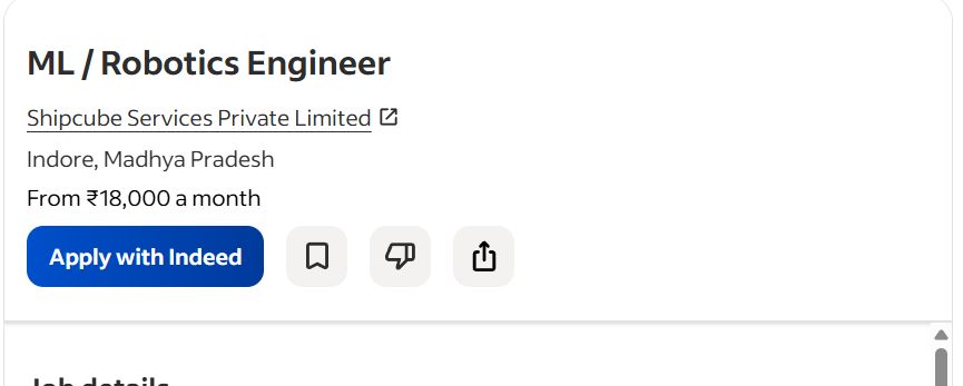 AI ML ROBOTICS internship jobs in Coimbatore