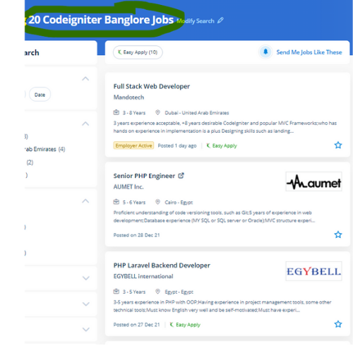 Codeigniter internship jobs in Vijayawada