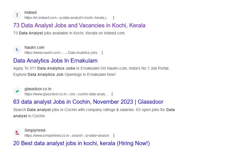 Data Analytics internship jobs in Erode