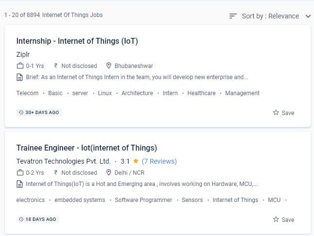 IoT (Internet of Things) internship jobs in Vijayawada