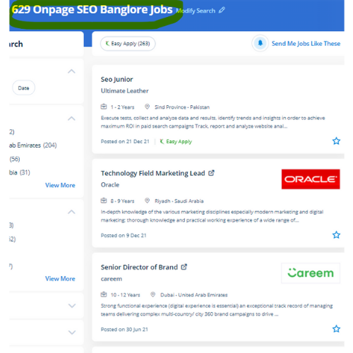 On-Page SEO internship jobs in Erode