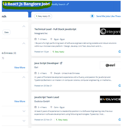 React JS internship jobs in Vijayawada