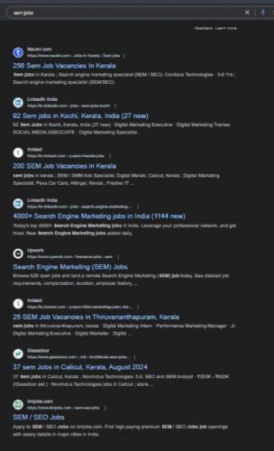 Search Engine Marketing (SEM) internship jobs in Noida